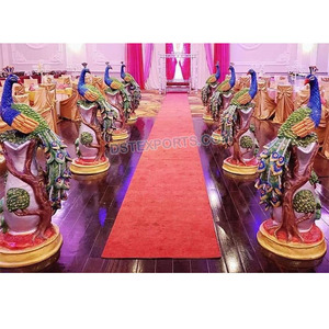 4 statue de mariage Royal en Fiber de paon, statue de mariage, sans élément, pour l'entrée - Product Image 1