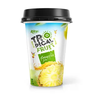 Best Quality Best Price Natural 330ml PP Cup Pineapple Juice Beverage Manufacturer