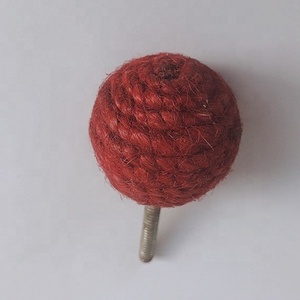 Perilla de yute decorativa para cajón, pomo de cajón de ratán, náutico, de yute, estantes de cuerda - Product Image 2