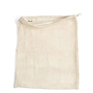 100% algodón natural biodegradable bolsas de malla utilizables cordón plegable algodón producir bolsa de malla supermercado uso diario - Product Image 4