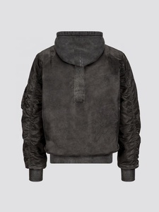 Battlewash Flight Men Classic Bomber Jacket Venta al por mayor Bomber MA1 Bomber Biker Jacket Chaqueta de moto para hombres - Product Image 2