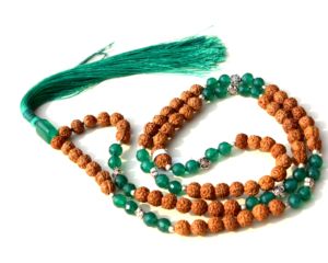 ขายส่งมาลาประคำ Rudraksha จิตวิญญาณ108ลูกปัดสร้อยคอมาลายาวสร้อยคอเครื่องประดับอัญมณีแฮนด์เมด - Product Image 2