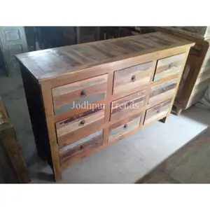 Best Price Reclaimed/Recycled Wooden Chest of Drawer Cabinet