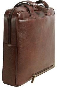 Pure <b>Leather</b> <b>Brown</b> Color <b>Laptop</b> <b>Bag</b> for Men - Product Image 3