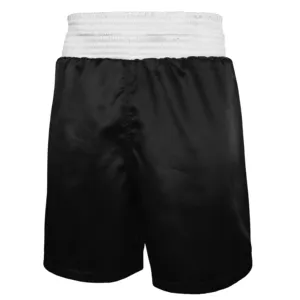 Pantaloncini Muay Thai da boxe con Logo personalizzato Mma da combattimento all'ingrosso rosa viola nero rosso bianco chiaro XXL cotone blu ricamo