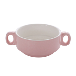 Ciotola in Ceramica Rotonda con Due Manici per Ristoranti, Ideale per Cereali e Zuppe - Product Image 3