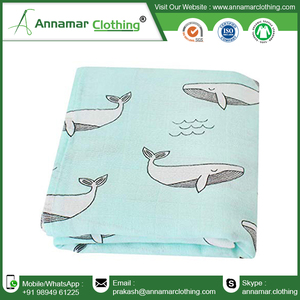 Couverture Jacquard en coton, Logo personnalisé, mousseline, couverture - Product Image 6