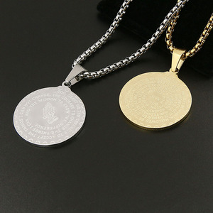Venta caliente de acero inoxidable verso de la Biblia de oración collar - Product Image 5