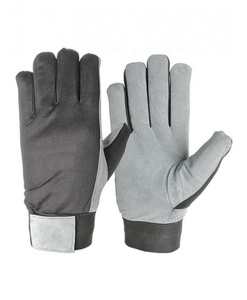 Guantes de trabajo de cuero de alta calidad 2024, guantes de seguridad para el trabajo de piel de oveja, mecánicos para trabajadores - Product Image 6