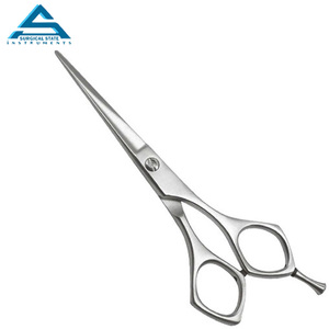 Vente en gros de ciseaux de salon de coiffure professionnels en acier inoxydable 440c avec lame incurvée et repose-doigt à bout pointu inclus - Product Image 5