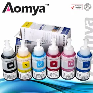 Aomya 100 ml 70 ml फिर से भरना यूवी डाई स्याही के लिए 6 रंग Epson L100 L110 डेस्कटॉप प्रिंटर