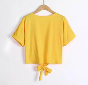 Gran oferta encaje costura Color sólido Rosa estampado seda Slim mujeres Crop Tops blusa 2024 colección - Product Image 2