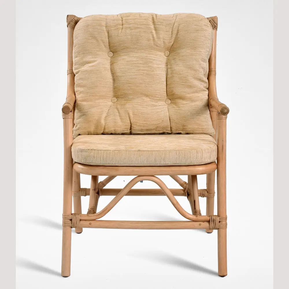 ที่มีคุณภาพสูงธรรมชาติเก้าอี้หวายเสาห้องนั่งเล่นและกลางแจ้ง Bernard เก้าอี้สำหรับขายส่ง