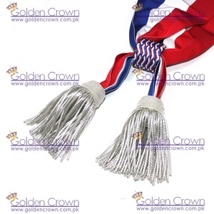 สายสะพายไหล่แบบโลหะสไตล์ฝรั่งเศส Echarpe De Maire Adjoint Aglands สีเงิน สำหรับเสื้อผ้าและของใช้ในบ้าน - Product Image 3