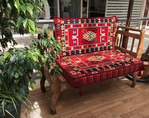 Ensemble de coussin de sol pour siège d'angle Oriental Anatolian Nomad Belkis avec 22 garnitures en mousse de densité/rouge - Product Image 4