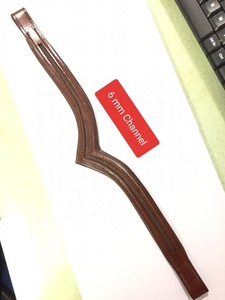 Correa de cuero genuino en forma de V, banda de alta calidad para la frente, para carreras ecuestres - Product Image 3