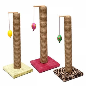 Poteau à gratter en lin avec boule Caractéristique écologique - Product Image 1