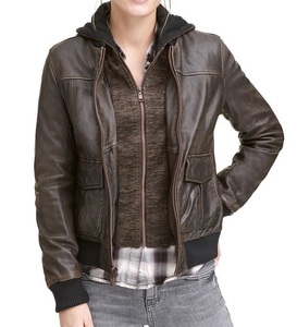 Chaqueta de Motocicleta de Piel de Oveja para Mujer, Otoño Invierno, 100% Poliéster, Impermeable, de Secado Rápido, Ropa Personalizada de Fábrica - Product Image 6