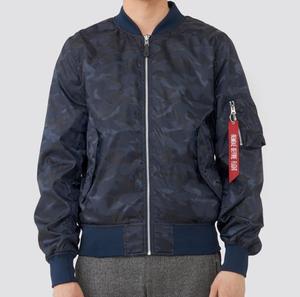 Minimalist Mens Bomber Jacket with Clean Stitch <b>Details</b> and Matte Finish Lightweight Outerwear for Street Style Simplicity - Product Image 2