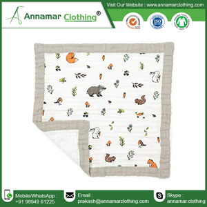 Couverture Jacquard en coton, Logo personnalisé, mousseline, couverture - Product Image 3