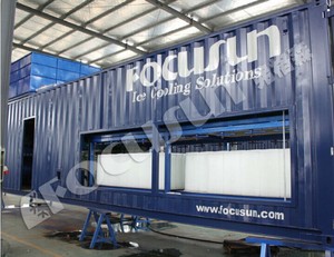 Focusun 18 toneladas fabrica <span class=keywords><strong>contenerizada</strong></span> de hielo en barras de mejor calidad - Product Image 1