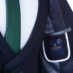 Nouvelle mode Viscose et polyester tissu tissé dernière conception costumes d'affaires Slim Fit Style luxe élite élégant hommes costume - Product Image 4