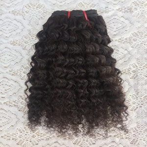 Nandee mejor calidad cutícula alineada raíz suave sedoso largo rizado onda India materia prima para extensiones de cabello humano de gama alta - Product Image 3