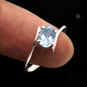 การตั้งค่า Prong เอธิโอเปียโอปอล Citrine Onyx Kyanite โกเมนพลอย925แหวนเงินแท้ - Product Image 6