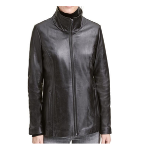 Veste de motard de course en cuir véritable Style Streetwear fermeture éclair avant vêtements d'extérieur de haute qualité Look de mode - Product Image 1