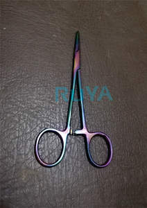 CE ISO Instruments dentaires médicaux électrique titane droite incurvée artère pince à moustiques multicolore arc-en-ciel en acier inoxydable - Product Image 2