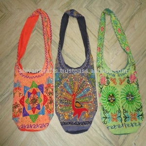 Indian Fashion Shoulder Bags <b>Crossbody</b> Shoulder Bags Wholesale <b>Crossbody</b> Bag Shoulder Bag Cotton Bags Embroidery Boho Bags - Product Image 2