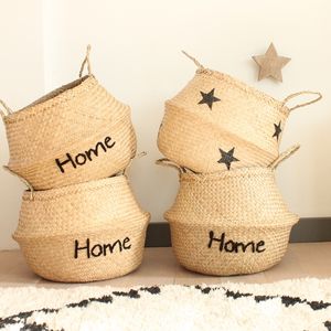 Handmade Vietnam Seagrass Belly <b>Basket</b> <b>Cheap</b> Home Storage Organizer Woven Laundry <b>Baskets</b> for Kitchen Use Wholesale Price - Product Image 5