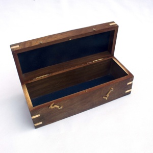 Télescope nautique en laiton de 18 pouces avec poignée en cuir, boîte en bois, instrument en métal - Product Image 5