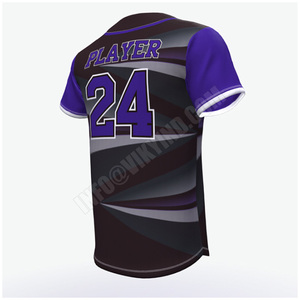 Uniformes de baseball avec logo et numéro, impression personnalisée, uniforme de sport d'équipe de Baseball 100% polyester - Product Image 3