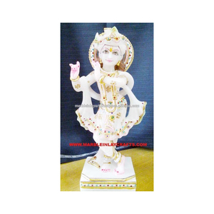 Estatua de mármol de pie de Krishna - Product Image 1