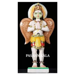 Exclusive Handmade Marble Garuda Indian God Statue