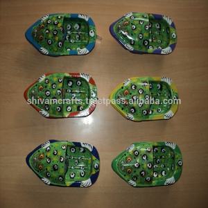 โมเดลเรือไอน้ำป๊อปป๊อปทำจากโลหะมีหลายสีกบวาดด้วยมือโมเดลของเล่นสำหรับเด็กขายส่งจำนวนมากจากอินเดีย - Product Image 1