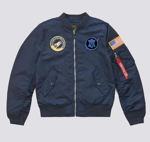 Custom MA-1 Bomber <b>Jacket</b> Embroidered Streetwear Wholesale Varsity <b>Jacket</b> Fashion Flight Zip <b>Jacket</b> Embroidered <b>Pilot</b> Varsity - Product Image 1
