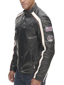 Blouson de moto 2026 noir respirant, imperméable et coupe-vent à manches longues, coupe-vent de course, vêtement de protection pour motard, streetwear - Product Image 3