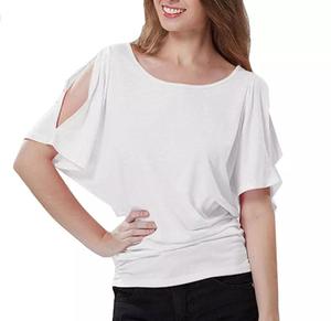 Nouvelle collection de t-shirts à col rond solides à la mode pour femmes du Bangladesh en tissu tricoté Style formel élégant - Product Image 1