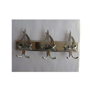 Vente chaude Métal Monté Manteau Clé Serviette Vêtements Rails Pour La Maison Argent plaqué Crochets Pour La Maison Hôtel Laiton Manteau Crochet À Bas Prix - Product Image 5