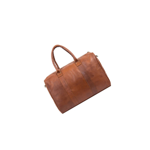 Bolso de lona grande de 32 pulgadas Vintage, piel de vaca de grano completo, cuero genuino, forro de poliéster marrón, característica antirrobo, imitación de moda - Product Image 4