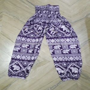 Pyjama imprimé éléphant en rayonne pyjama harem éléphant imprimé pour la vente en gros pantalons imprimés en rayonne de l'inde vente en gros - Product Image 5