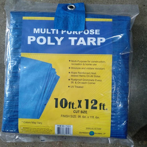 Lona impermeable de PE, color azul, 60-70gsm, para el mercado de Europa - Product Image 1