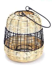 เชิงเทียนลวดหวายสำหรับตกแต่งเชิงเทียนทำจากไม้แบบหมุนได้ - Product Image 4