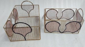 Cesta de hierro decorativa de dos tonos para frutas, nuevo diseño - Product Image 5