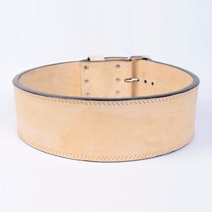 เข็มขัดหนังวัวแท้พร้อมหัวเข็มขัดเหล็กเข็มขัดง่ามยกน้ำหนักระดับพรีเมียม - Product Image 2