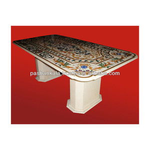 Tableros de Mesa de Comedor con Incrustaciones de Piedra de Mármol Pietra Dura - Product Image 1