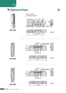 AH-1336ห้องเย็นโลหะผสมสังกะสีตู้เย็นบานพับประตูตู้ - Product Image 2