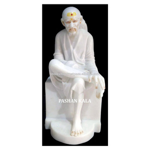 Marble Sai Baba White Statue - Product Image 1
